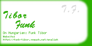 tibor funk business card